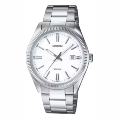 Casio General MTP-1302D-7A1V Silver Stainless Steel Band Men Watch